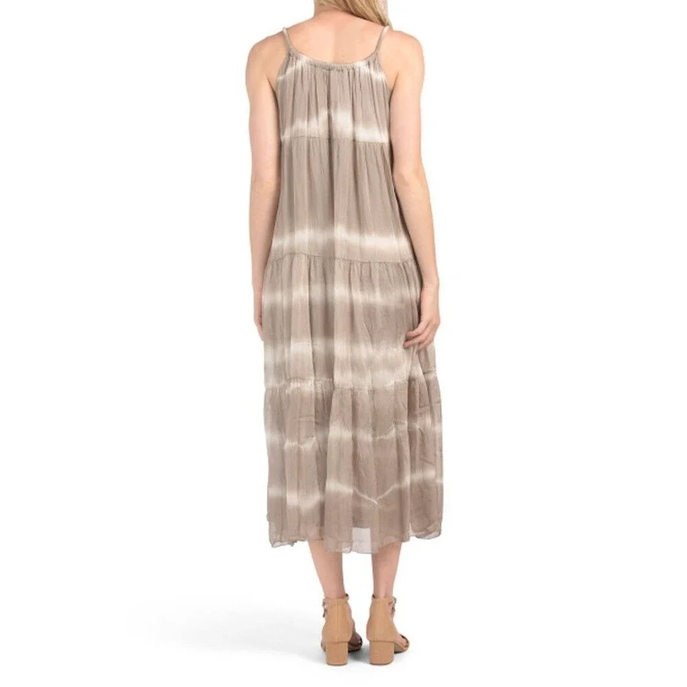 Elena Baldi Tie Dye Midi Dress